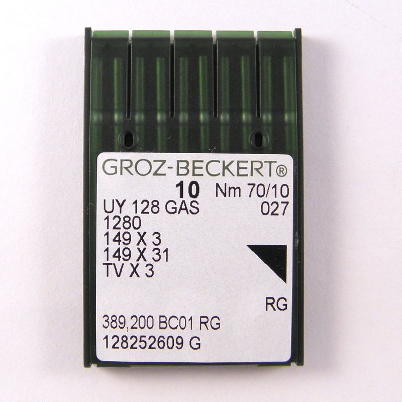 Иглы UY128GAS RG, № 70, GB, (1280, 149x3, 149x31, TVx3), 1 уп.=10 шт.
