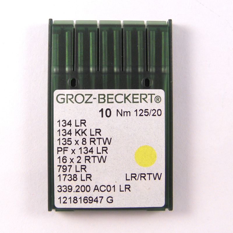 Иглы 134 LR/RTW, №125, GB, (135x8, PFx134, 797), 1 уп.=10 шт.