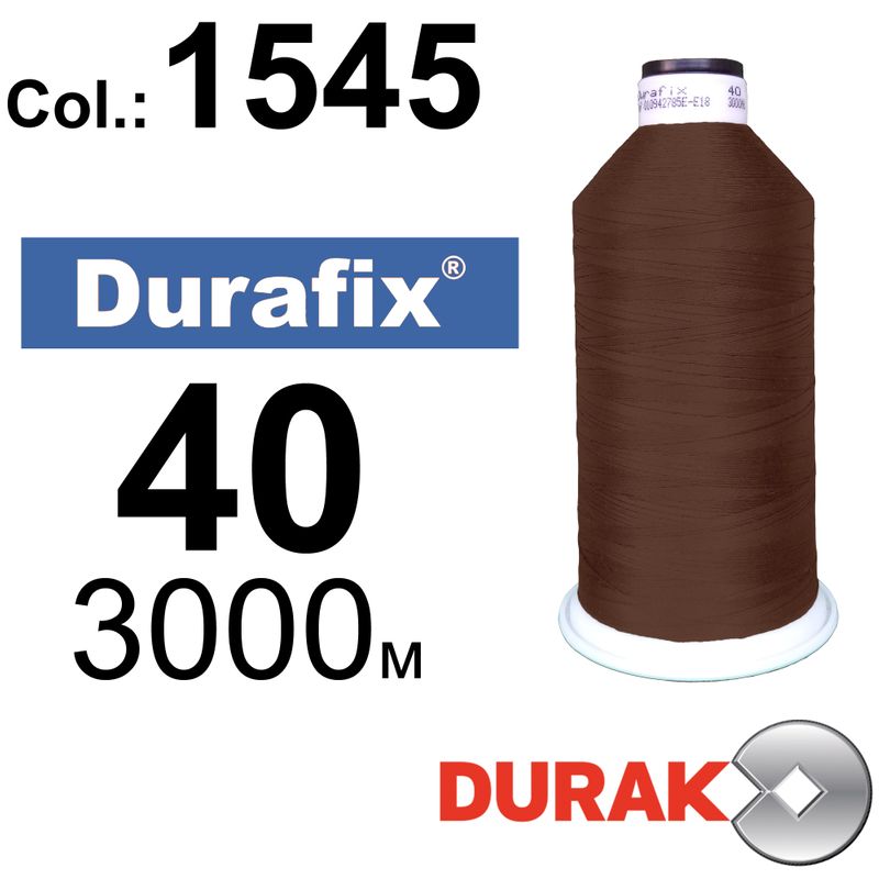 Нитки сверхпрочные, Durafix, полиэстер, N40 (60tex), длина 3000 м., цвет 33(1545)-017 колонка 2