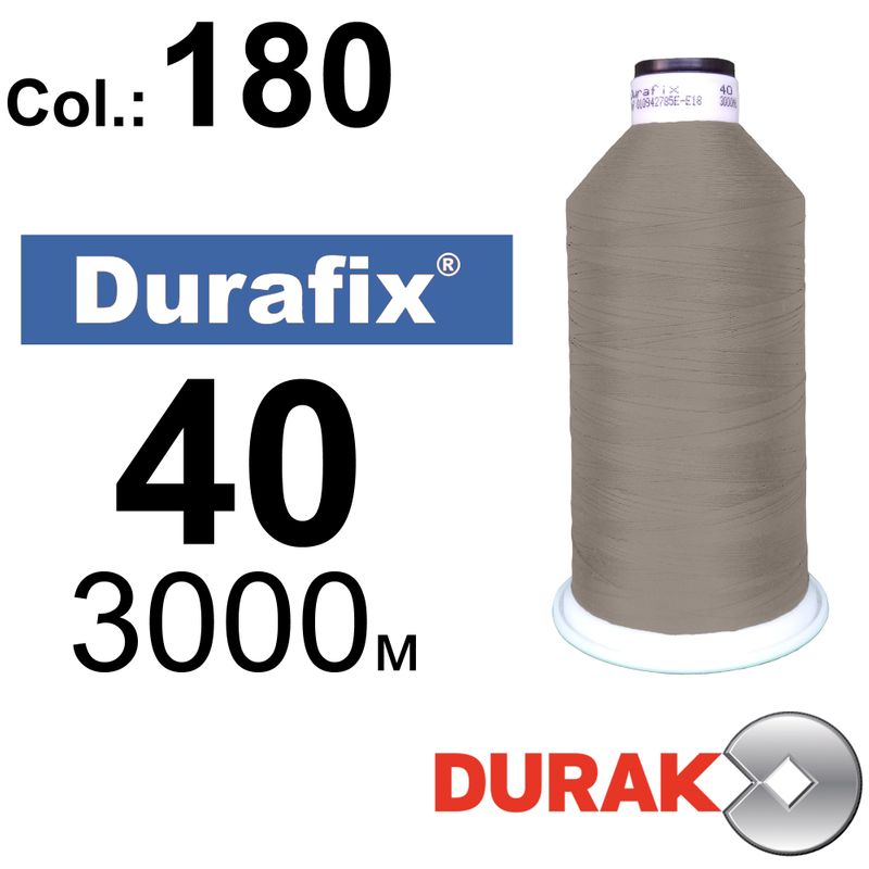 Нитки сверхпрочные, Durafix, полиэстер, N40 (60tex), длина 3000 м., цвет 49(180)-106 колонка 9