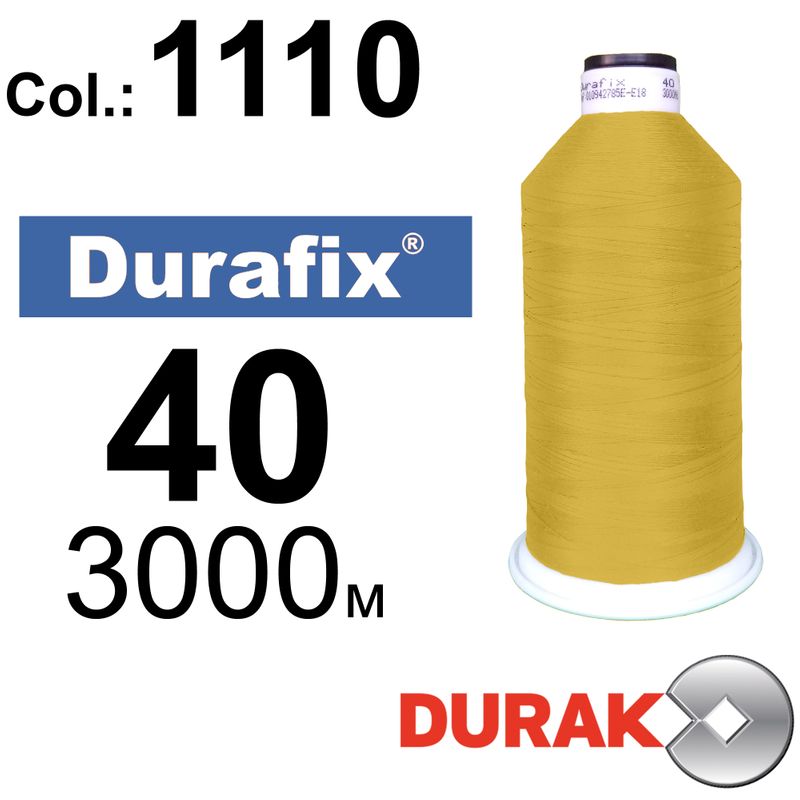 Нитки сверхпрочные, Durafix, полиэстер, N40 (60tex), длина 3000 м., цвет 29(1110)-029 колонка 1