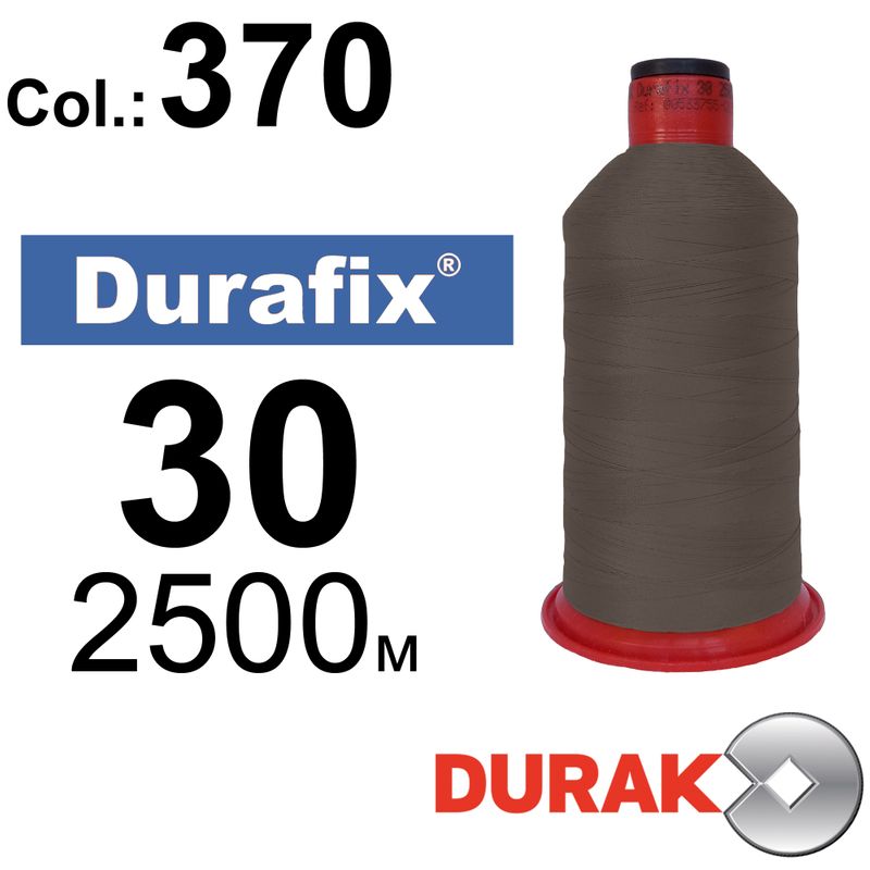 Нитки сверхпрочные, Durafix, полиэстер, N30 (80tex), длина 2500 м., цвет 04(370)-227 колонка 11
