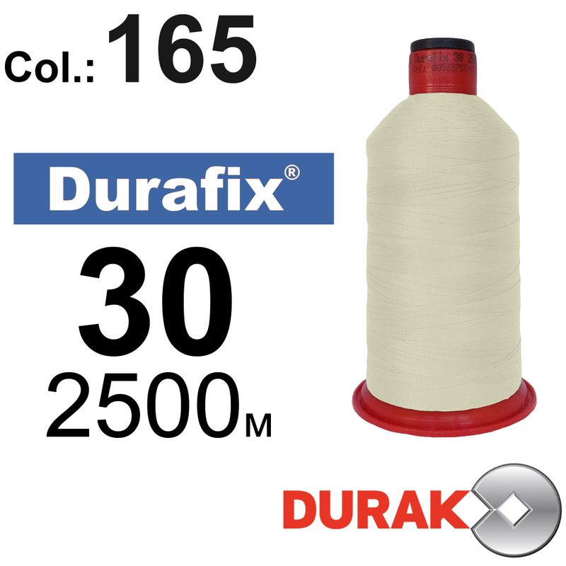 Нитки сверхпрочные, Durafix, полиэстер, N30 (80tex), длина 2500 м., цвет 08(165)-286 колонка 10