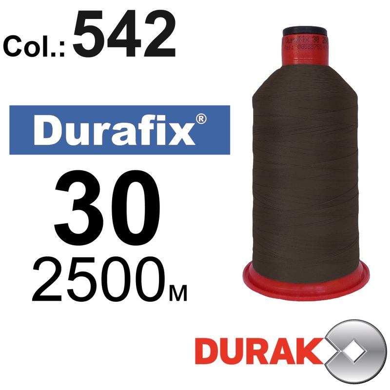 Нитки сверхпрочные, Durafix, полиэстер, N30 (80tex), длина 2500 м., цвет 15(542)-046 колонка 10