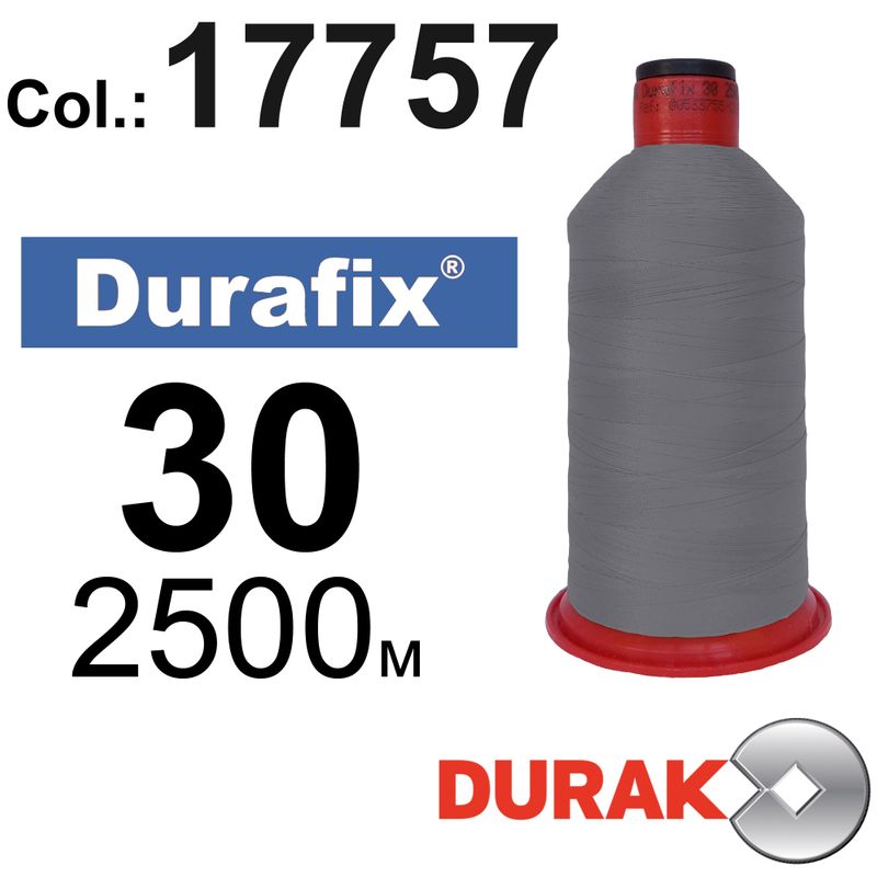 Нитки сверхпрочные, Durafix, полиэстер, N30 (80tex), длина 2500 м., цвет 21(17757)-109 колонка 11