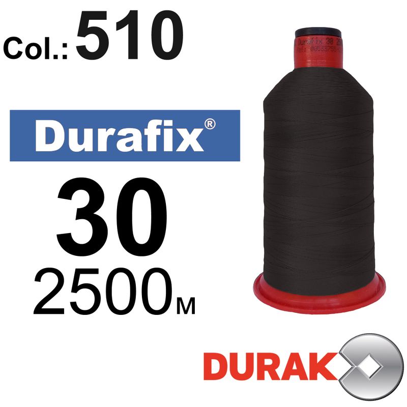 Нитки сверхпрочные, Durafix, полиэстер, N30 (80tex), длина 2500 м., цвет 23(510)-563 колонка 11
