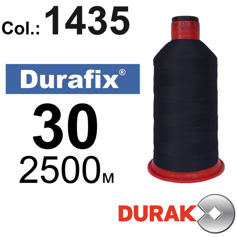 Нитки сверхпрочные, Durafix, полиэстер, N30 (80tex), длина 2500 м., цвет 29(1435)-072 колонка 12