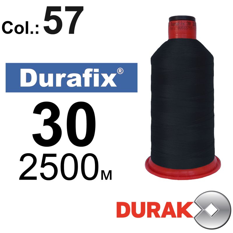 Нитки сверхпрочные, Durafix, полиэстер, N30 (80tex), длина 2500 м., цвет 31(57)-072 колонка 12