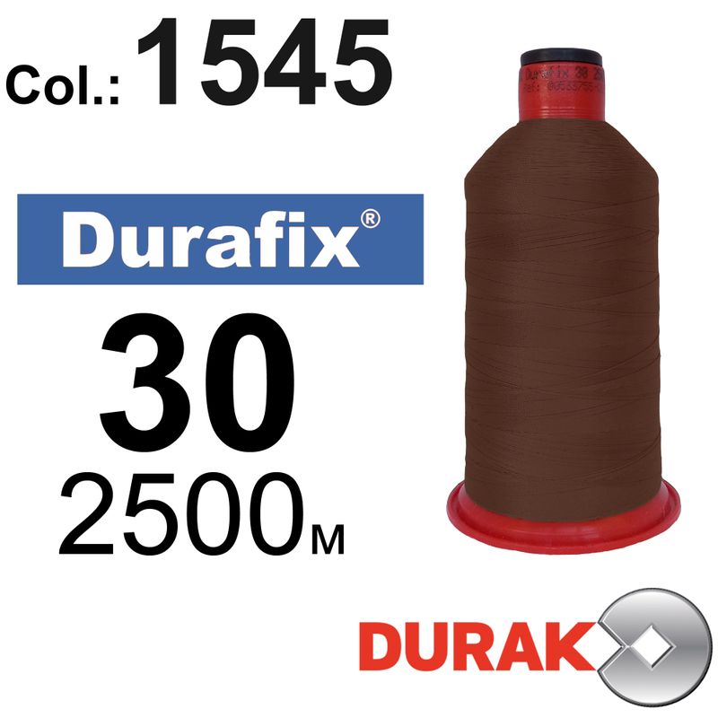 Нитки сверхпрочные, Durafix, полиэстер, N30 (80tex), длина 2500 м., цвет 33(1545)-017 колонка 2