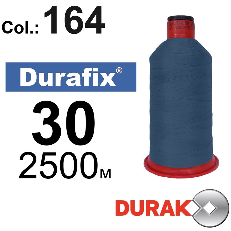 Нитки сверхпрочные, Durafix, полиэстер, N30 (80tex), длина 2500 м., цвет 48(164)-285 колонка 7