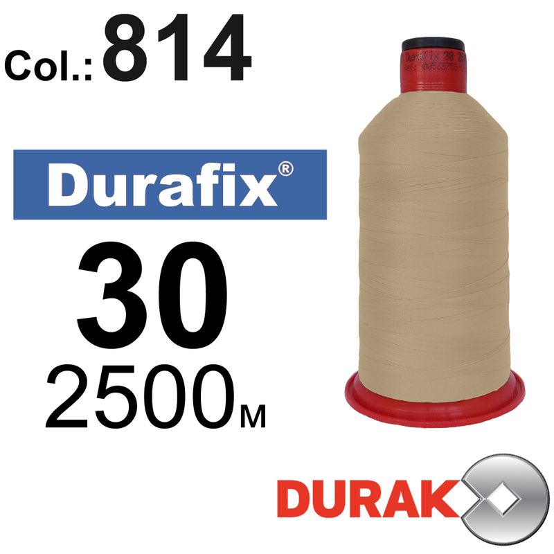 Нитки сверхпрочные, Durafix, полиэстер, N30 (80tex), длина 2500 м., цвет 09(814)-166 колонка 2