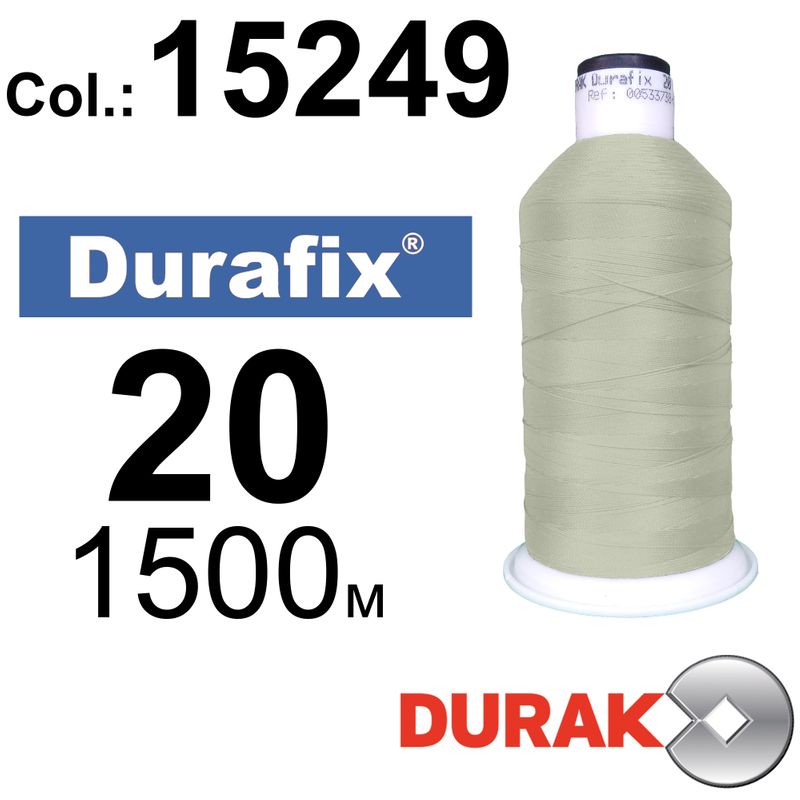 Нитки сверхпрочные, Durafix, полиэстер, N20 (135tex), длина 1500 м., цвет 16(15249)-121 колонка 3