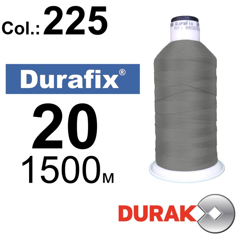 Нитки сверхпрочные, Durafix, полиэстер, N20 (135tex), длина 1500 м., цвет 32(225)-107 колонка 12