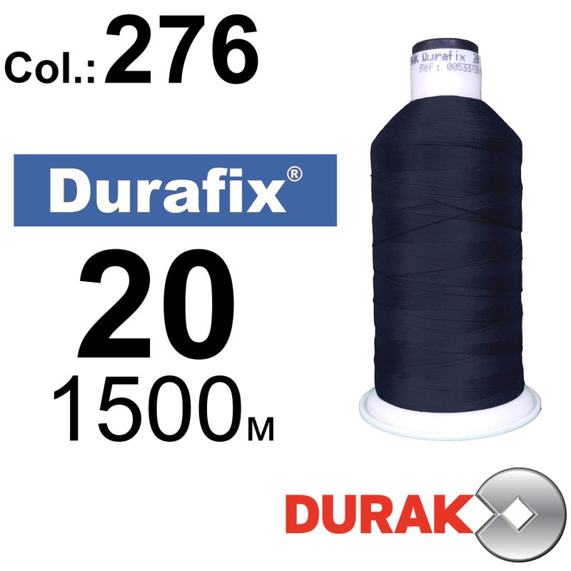 Нитки сверхпрочные, Durafix, полиэстер, N20 (135tex), длина 1500 м., цвет 36(276)-071 колонка 7