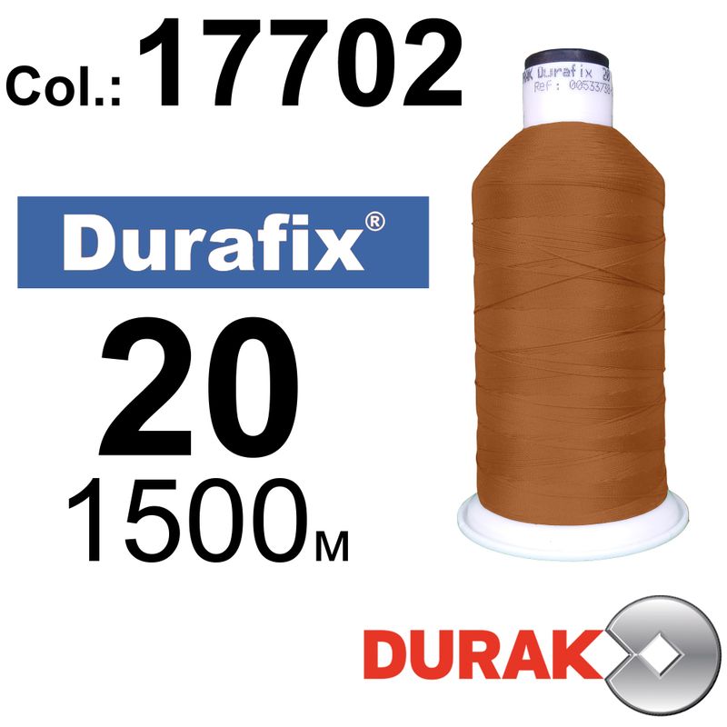 Нитки сверхпрочные, Durafix, полиэстер, N20 (135tex), длина 1500 м., цвет 40(17702)-036 колонка 2