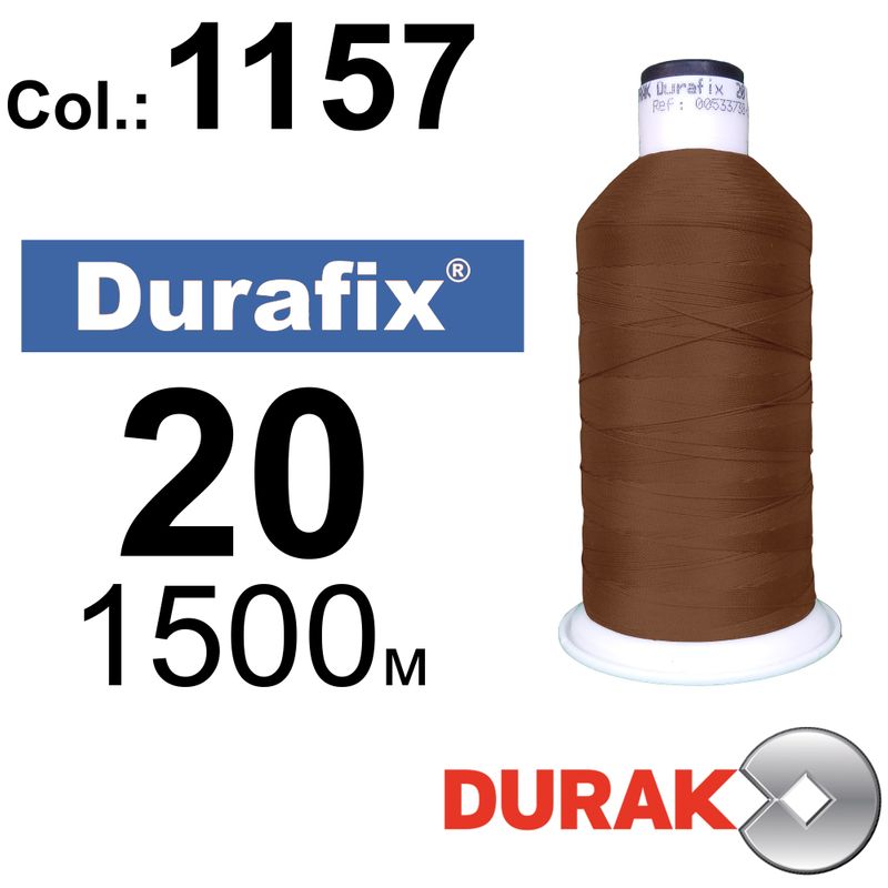 Нитки сверхпрочные, Durafix, полиэстер, N20 (135tex), длина 1500 м., цвет 42(1157)-036 колонка 2