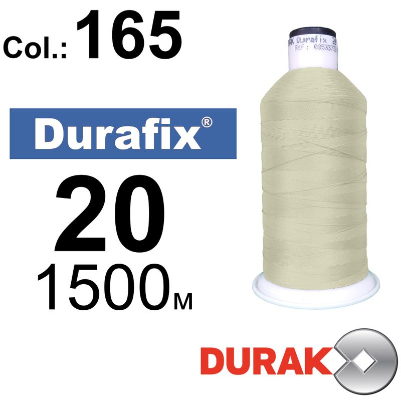 Нитки сверхпрочные, Durafix, полиэстер, N20 (135tex), длина 1500 м., цвет 48(165)-286 колонка 10