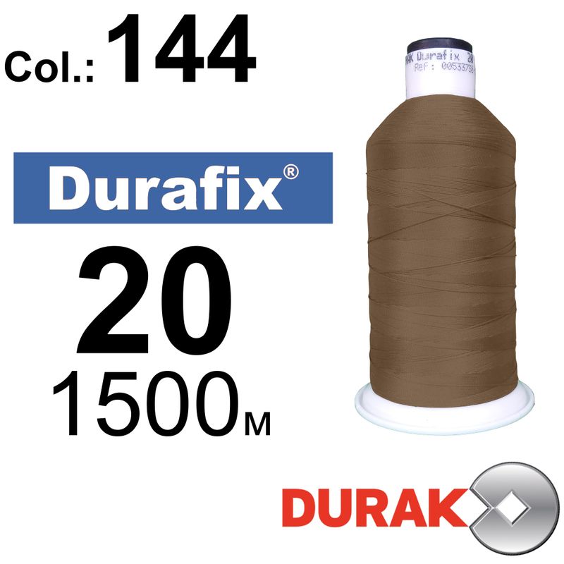 Нитки сверхпрочные, Durafix, полиэстер, N20 (135tex), длина 1500 м., цвет12(144)-159 колонка 3