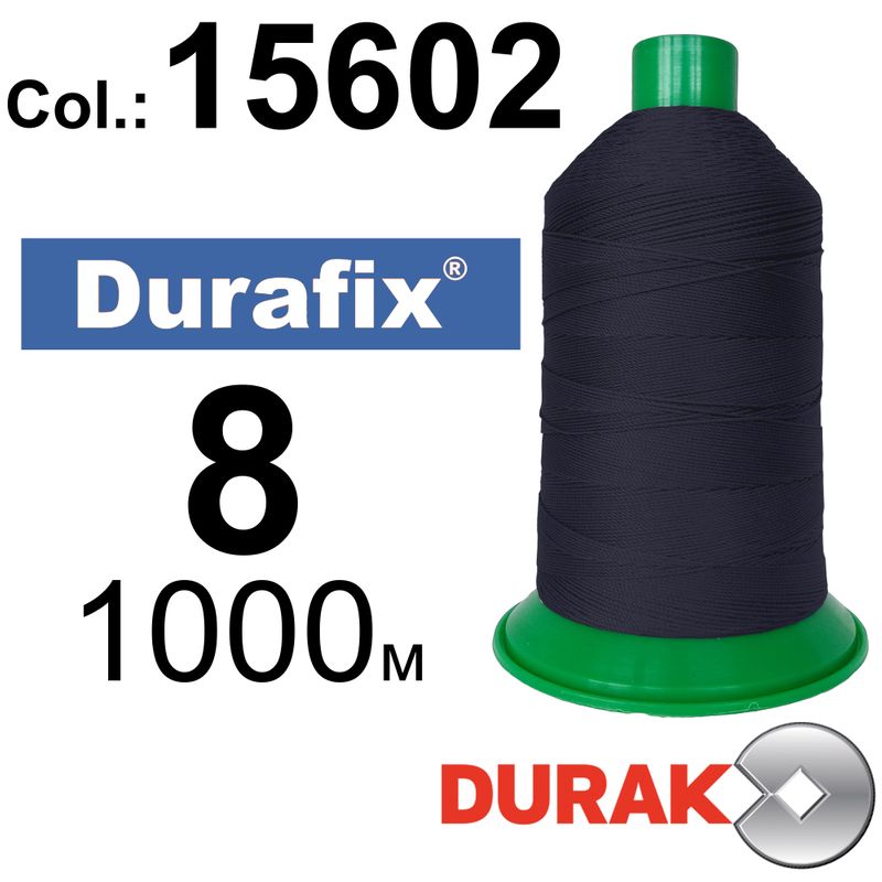 Нитки сверхпрочные, Durafix, полиэстер, N08 (330tex), длина 1000 м., цвет 05(15602)-072 колонка 6