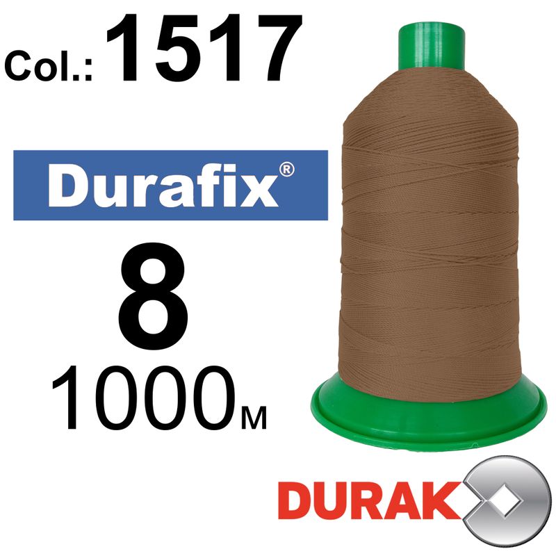 Нитки сверхпрочные, Durafix, полиэстер, N08 (330tex), длина 1000 м., цвет 10(1517)-299 колонка 2