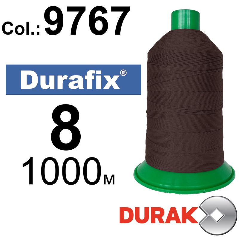 Нитки сверхпрочные, Durafix, полиэстер, N08 (330tex), длина 1000 м., цвет 04(9767)-045 колонка 3