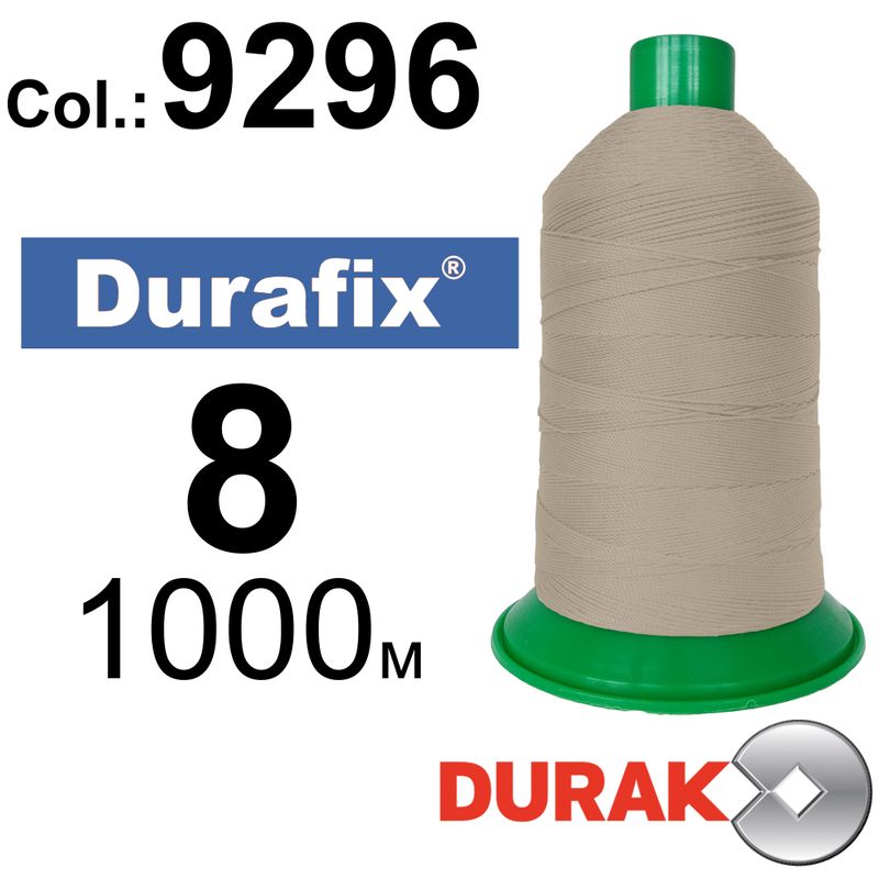 Нитки сверхпрочные, Durafix, полиэстер, N08 (330tex), длина 1000 м., цвет 08(9296)-098 колонка 10