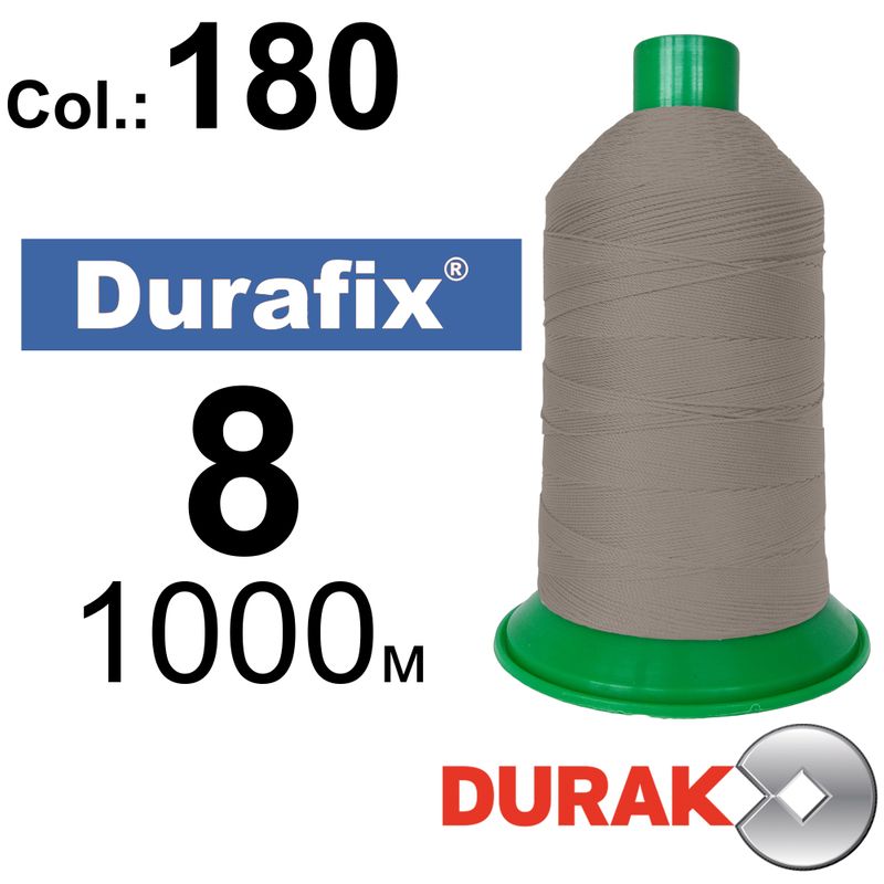 Нитки сверхпрочные, Durafix, полиэстер, N08 (330tex), длина 1000 м., цвет14(180)-290 колонка 9