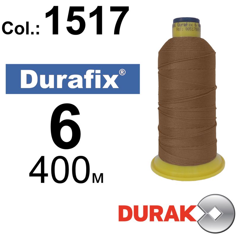 Нитки сверхпрочные, Durafix, полиэстер, N06 (500tex), длина 400 м., цвет 10(1517)-299 колонка 2