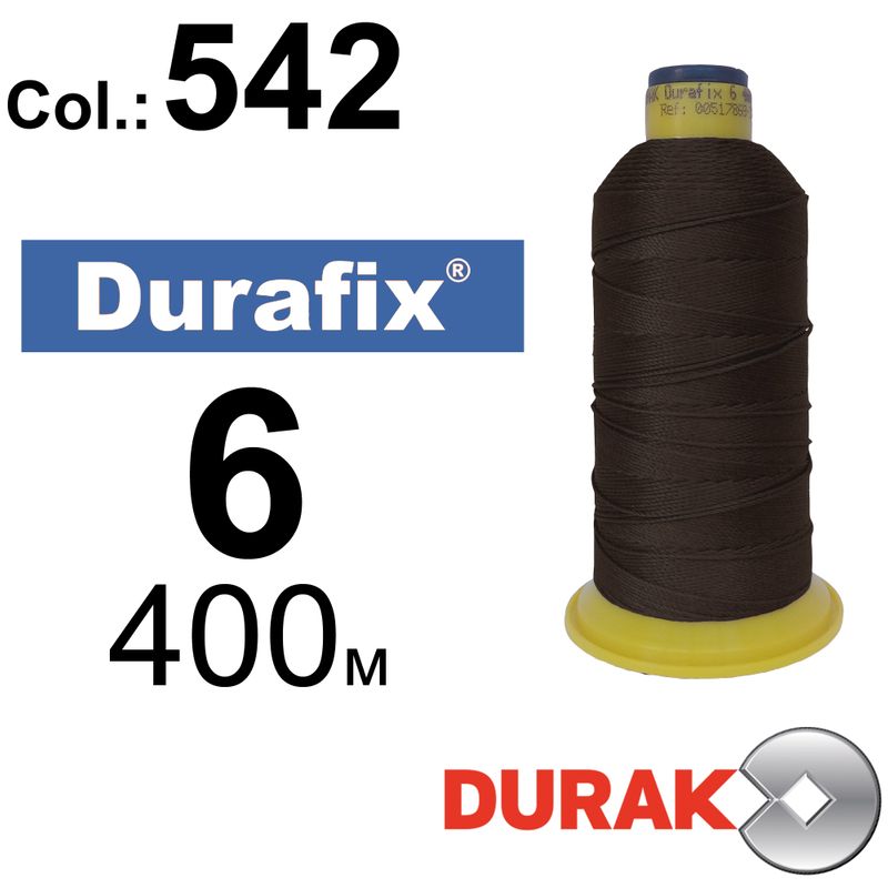 Нитки сверхпрочные, Durafix, полиэстер, N06 (500tex), длина 400 м., цвет 17(542)-046 колонка 10