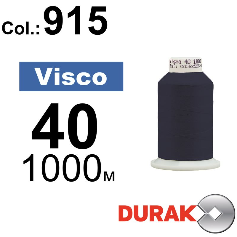 Нитки для машинной вышивки, Visco, вискоза, N40 (120D/2), длина 1000 м., цвет (0915) к14