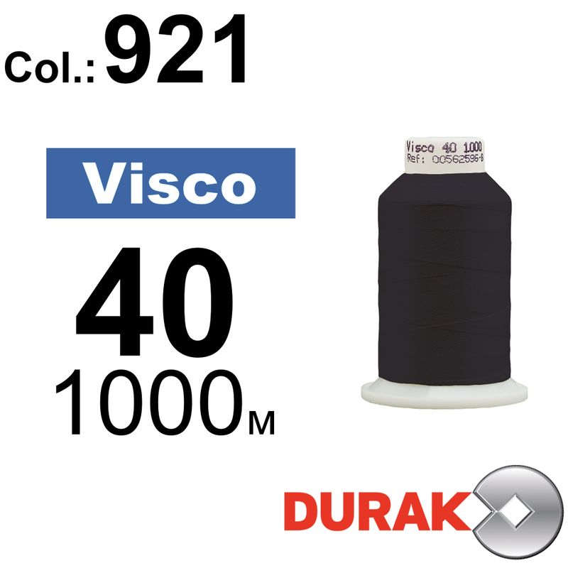 Нитки для машинной вышивки, Visco, вискоза, N40 (120D/2), длина 1000 м., цвет (0921) к14