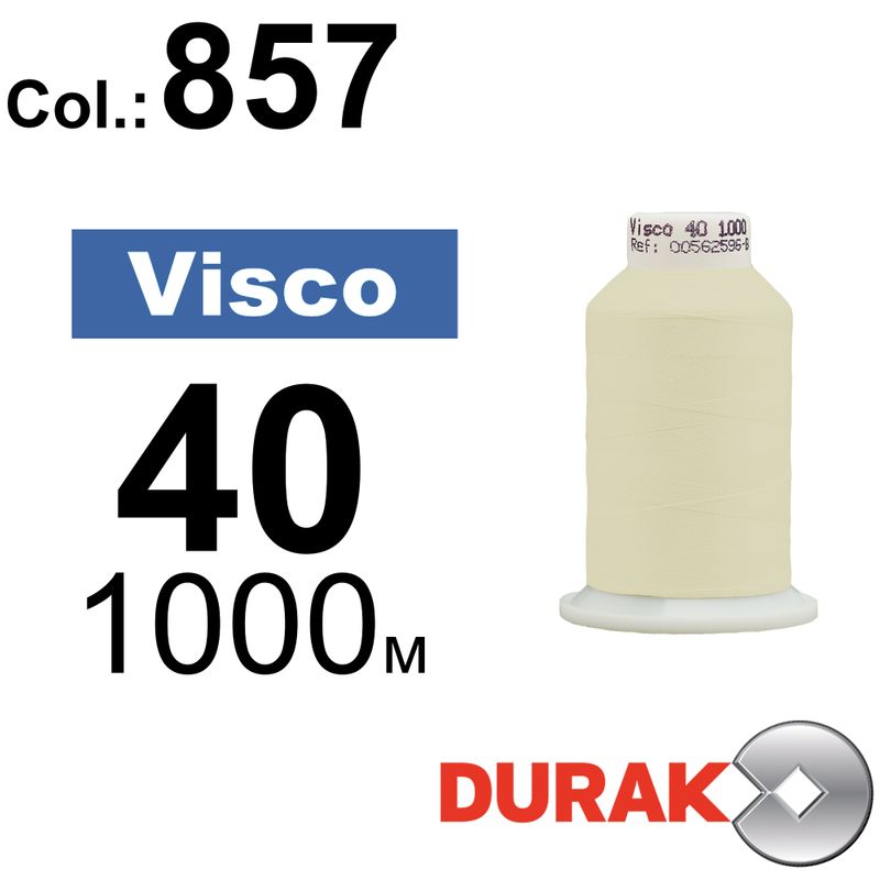 Нитки для машинной вышивки, Visco, вискоза, N40 (120D/2), длина 1000 м., цвет (0857) к18