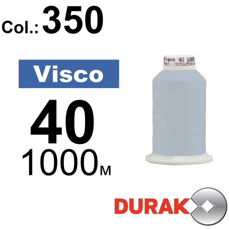 Нитки для машинной вышивки, Visco, вискоза, N40 (120D/2), длина 1000 м., цвет (0350) к1