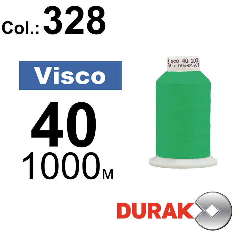 Нитки для машинной вышивки, Visco, вискоза, N40 (120D/2), длина 1000 м., цвет (0328) к4
