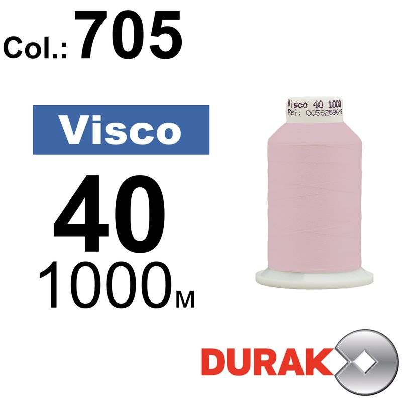 Нитки для машинной вышивки, Visco, вискоза, N40 (120D/2), длина 1000 м., цвет (0705) к5