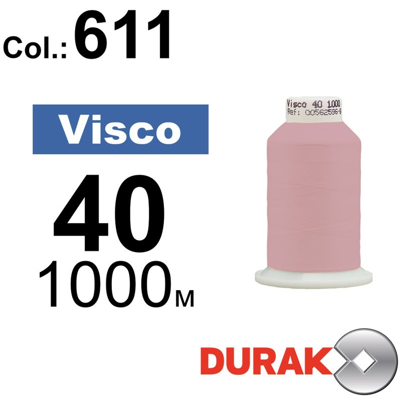Нитки для машинной вышивки, Visco, вискоза, N40 (120D/2), длина 1000 м., цвет (0611) к5