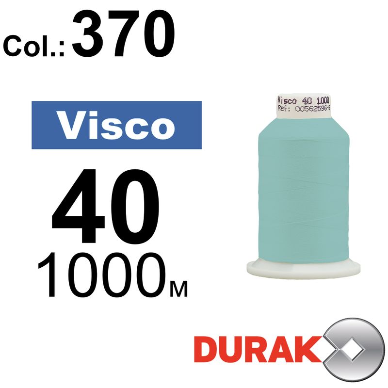 Нитки для машинной вышивки, Visco, вискоза, N40 (120D/2), длина 1000 м., цвет (0370) к6