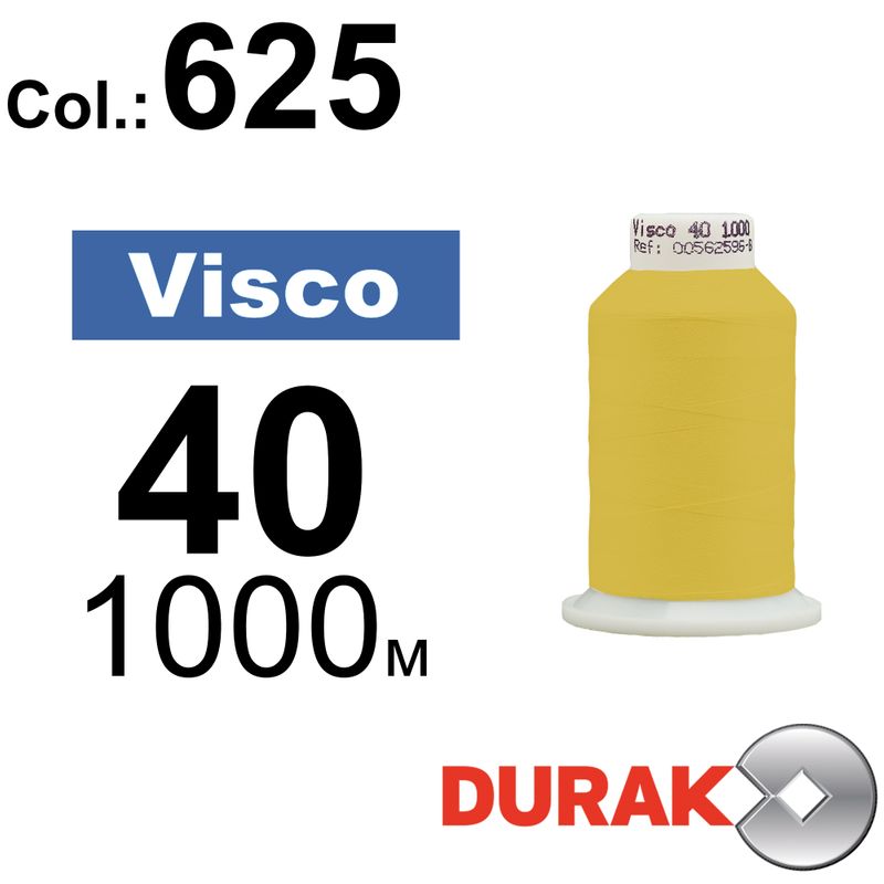Нитки для машинной вышивки, Visco, вискоза, N40 (120D/2), длина 1000 м., цвет (0625) к9