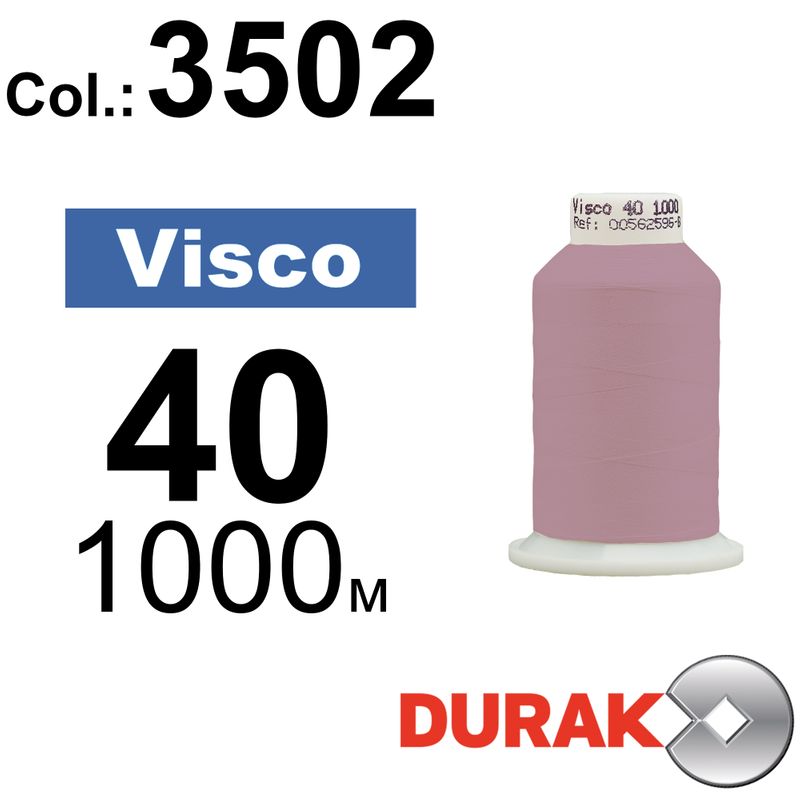 Нитки для машинной вышивки, Visco, вискоза, N40 (120D/2), длина 1000 м., цвет (3502) к11