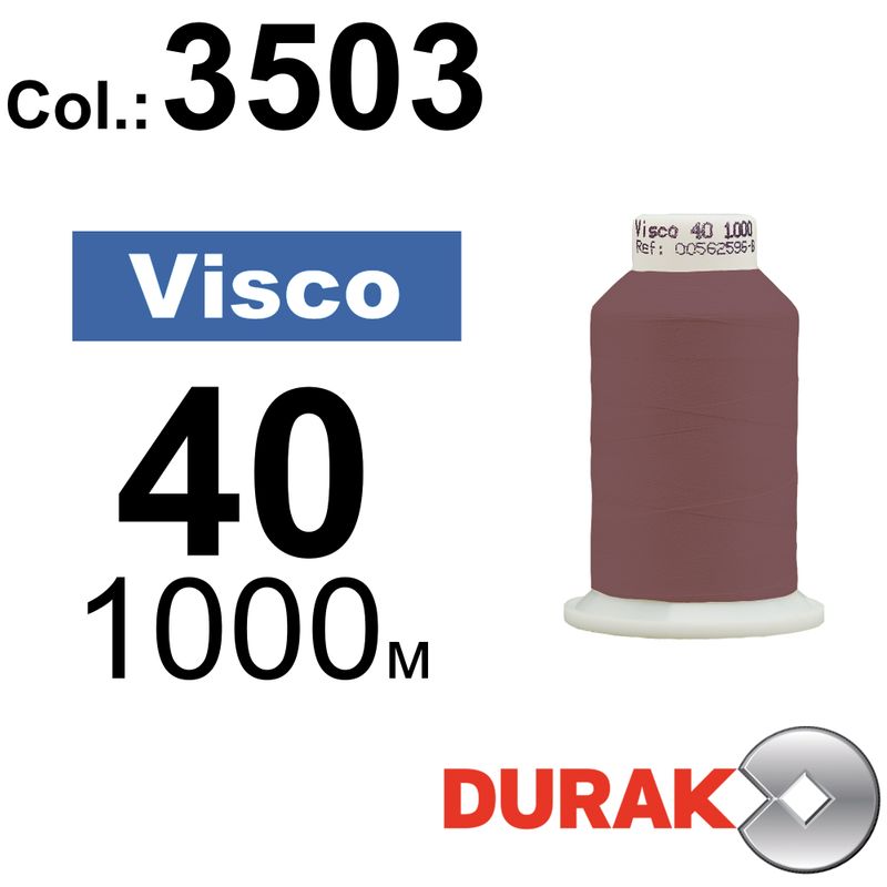 Нитки для машинной вышивки, Visco, вискоза, N40 (120D/2), длина 1000 м., цвет (3503) к11