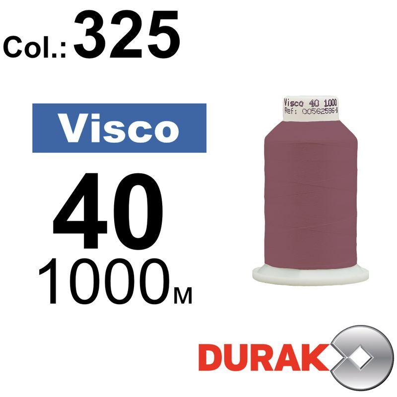 Нитки для машинной вышивки, Visco, вискоза, N40 (120D/2), длина 1000 м., цвет (0325) к11