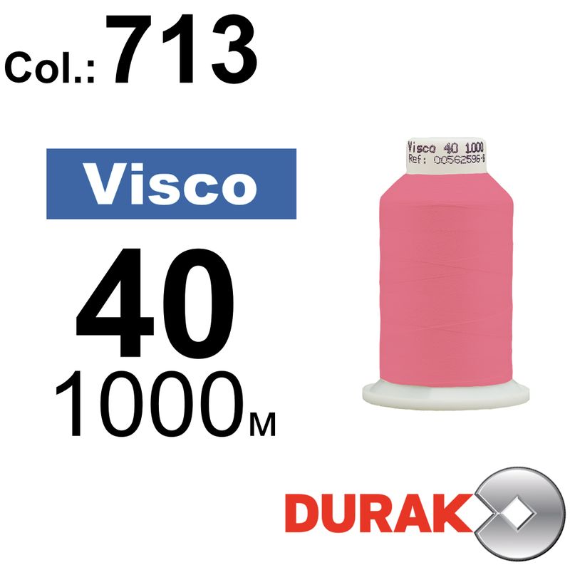Нитки для машинной вышивки, Visco, вискоза, N40 (120D/2), длина 1000 м., цвет (0713) к11