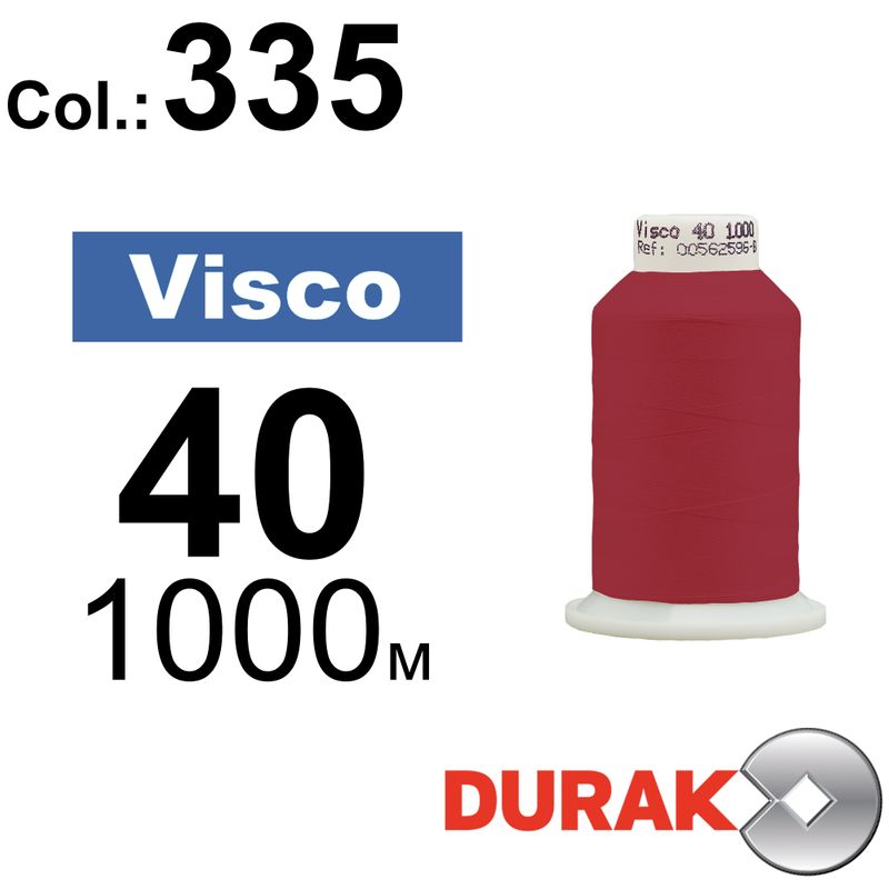 Нитки для машинной вышивки, Visco, вискоза, N40 (120D/2), длина 1000 м., цвет (0335) к11
