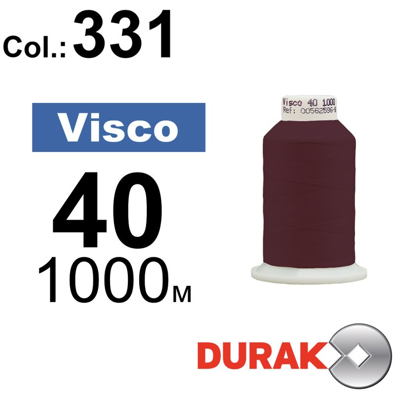 Нитки для машинной вышивки, Visco, вискоза, N40 (120D/2), длина 1000 м., цвет (0331) к11