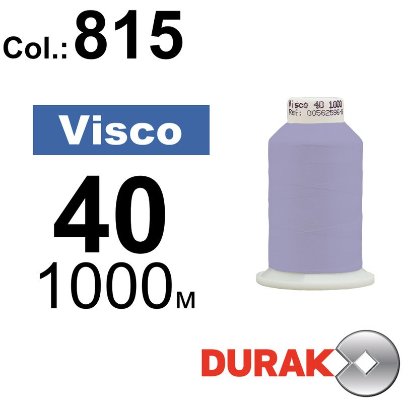 Нитки для машинной вышивки, Visco, вискоза, N40 (120D/2), длина 1000 м., цвет (0815) к12