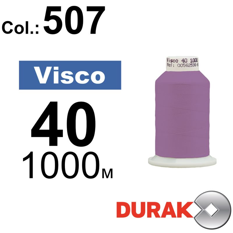 Нитки для машинной вышивки, Visco, вискоза, N40 (120D/2), длина 1000 м., цвет (0507) к13
