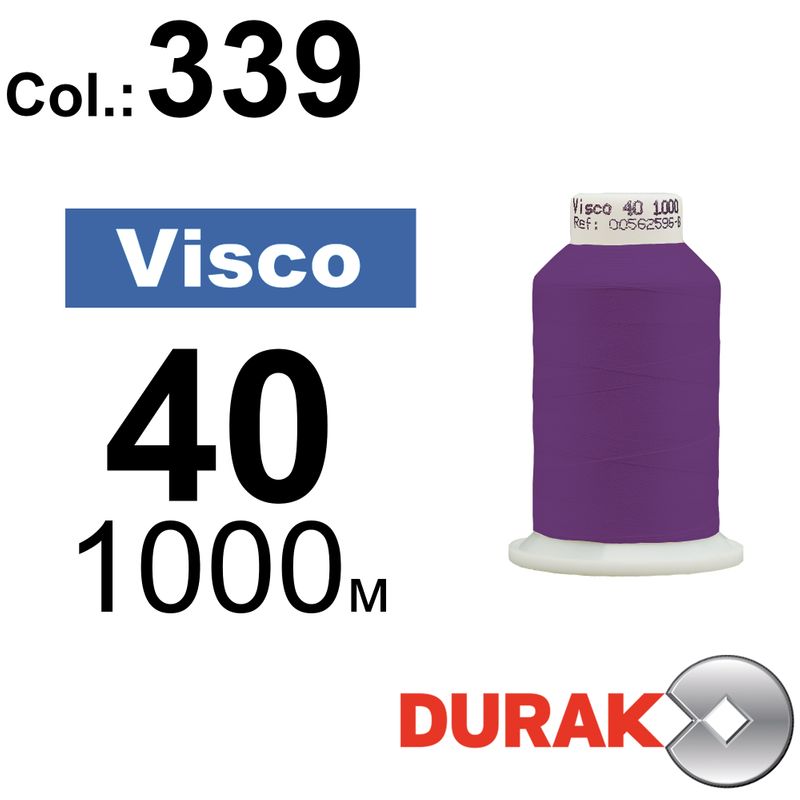 Нитки для машинной вышивки, Visco, вискоза, N40 (120D/2), длина 1000 м., цвет (0339) к13