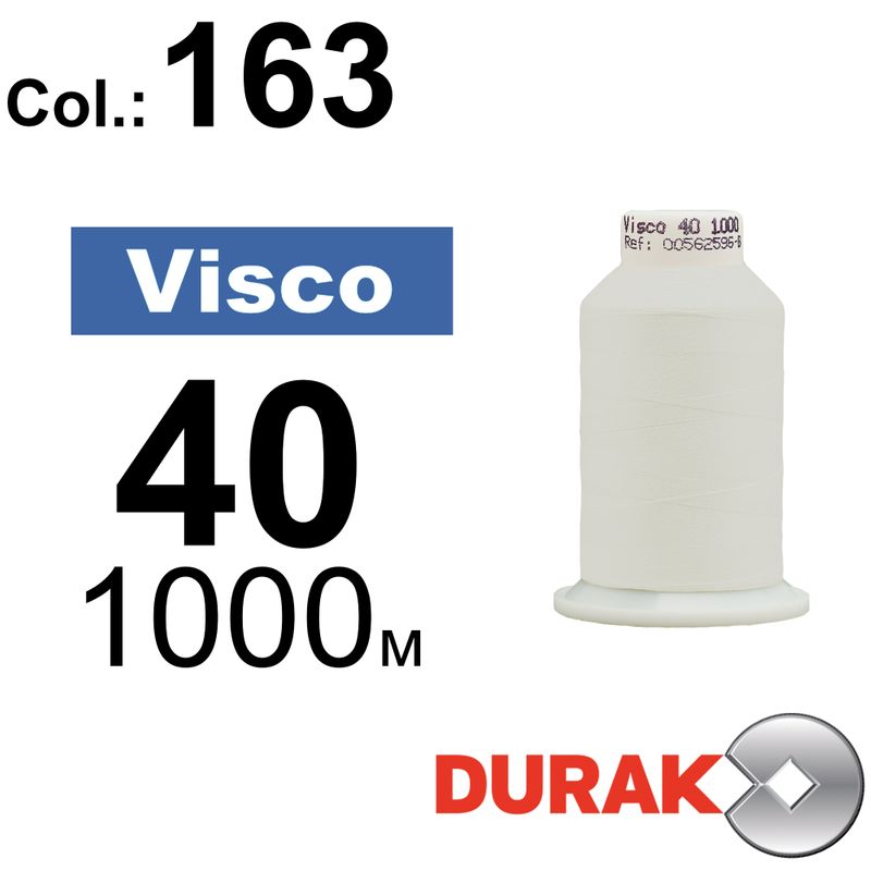 Нитки для машинной вышивки, Visco, вискоза, N40 (120D/2), длина 1000 м., цвет (0163) к16