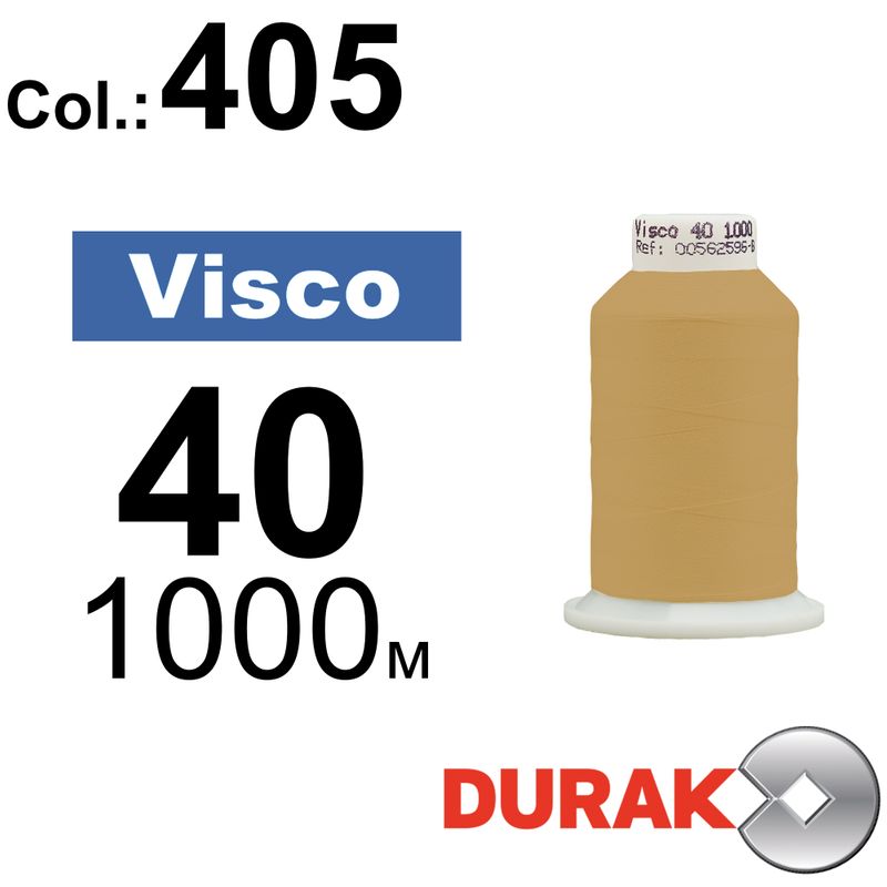 Нитки для машинной вышивки, Visco, вискоза, N40 (120D/2), длина 1000 м., цвет (0405) к16