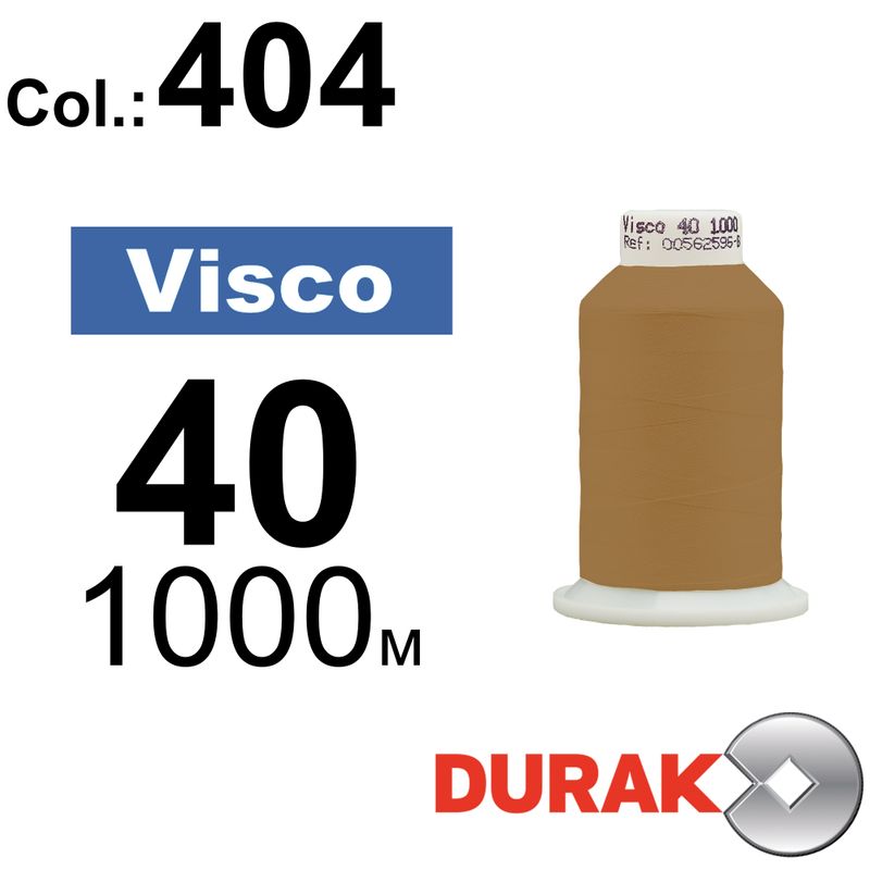 Нитки для машинной вышивки, Visco, вискоза, N40 (120D/2), длина 1000 м., цвет (0404) к16